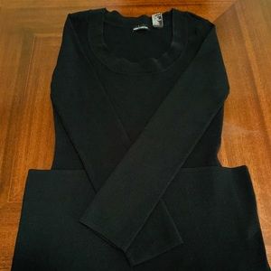 Black long sleeve Mid Thigh Dress